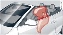 Airbag lateral hinchado